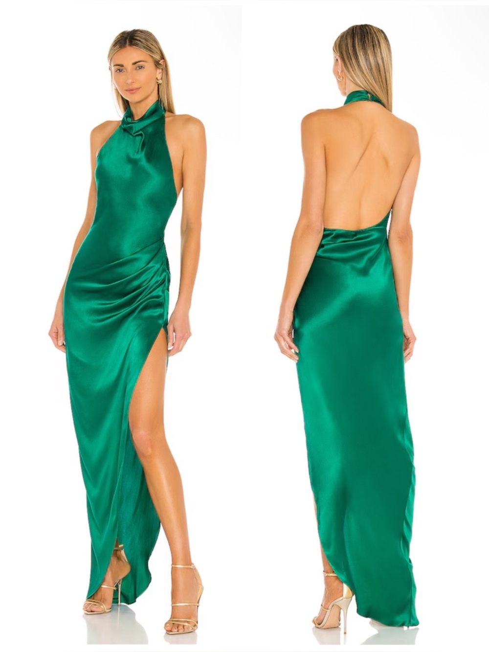 Amanda Uprichard X REVOLVE Samba Gown in Dark Green Size M - Picture 2 of 14